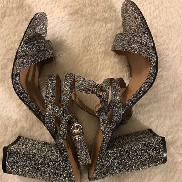 : : NEW A New Day scrappy metallic chunky heels : : - Picture 8 of 16